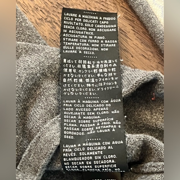 HARLEY DAVIDSON ZIP SWEATER MEDIUM GREY KNIT LOGO ON SLEEVES. - Picture 11 of 11